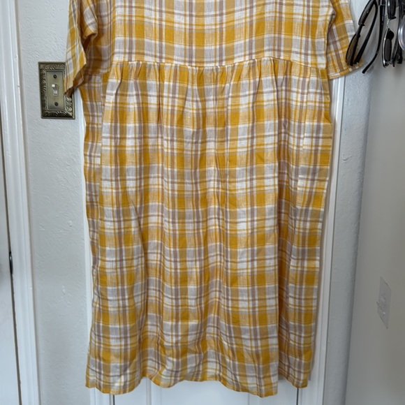 Lintico Valencia plaid linen midi dress - Picture 11 of 11